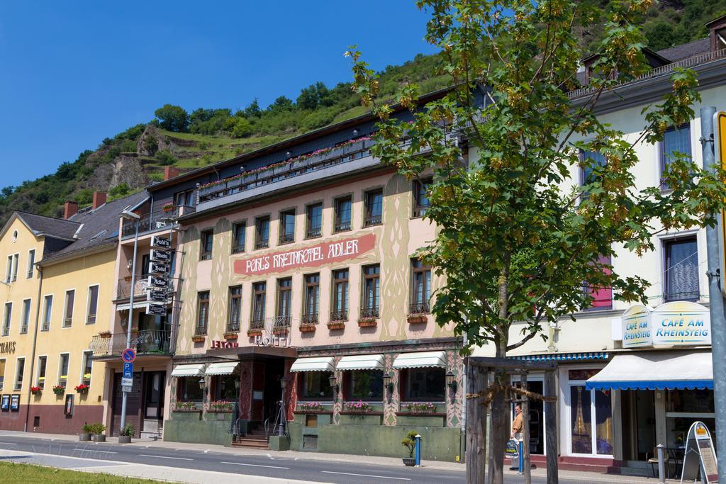 Pohl'S Rheinhotel Adler Sankt Goarshausen Eksteriør billede