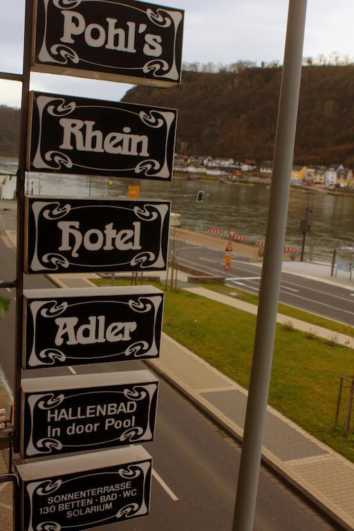 Pohl'S Rheinhotel Adler Sankt Goarshausen Eksteriør billede